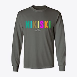 Nikiski Alaska Color Pop Classic Long Sleeve T-Shirt