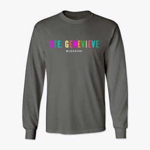 Ste. Genevieve Missouri Color Pop Classic Long Sleeve T-Shirt