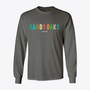 Sandy Oaks Texas Color Pop Classic Long Sleeve T-Shirt