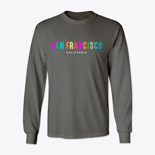 San Francisco California Color Pop Classic Long Sleeve T-Shirt