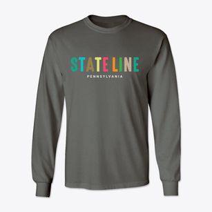 State Line Pennsylvania Color Pop Classic Long Sleeve T-Shirt