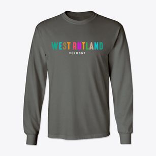 West Rutland Vermont Color Pop Classic Long Sleeve T-Shirt