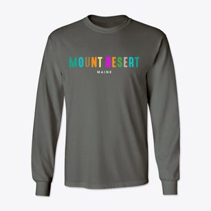 Mount Desert Maine Color Pop Classic Long Sleeve T-Shirt