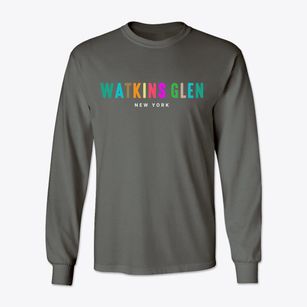 Watkins Glen New York Color Pop Classic Long Sleeve T-Shirt