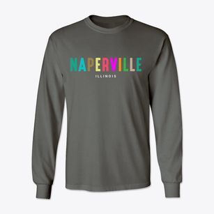 Naperville Illinois Color Pop Classic Long Sleeve T-Shirt