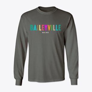 Baileyville Maine Color Pop Classic Long Sleeve T-Shirt