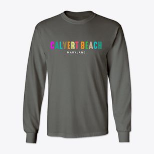 Calvert Beach Maryland Color Pop Classic Long Sleeve T-Shirt