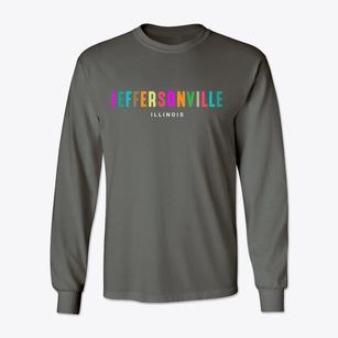 Jeffersonville Illinois Color Pop Classic Long Sleeve T-Shirt