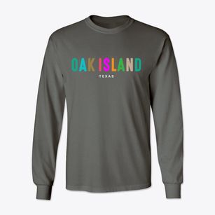 Oak Island Texas Color Pop Classic Long Sleeve T-Shirt