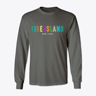Fire Island New York Color Pop Classic Long Sleeve T-Shirt