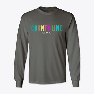 County Line Alabama Color Pop Classic Long Sleeve T-Shirt