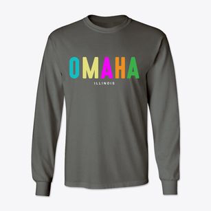 Omaha Illinois Color Pop Classic Long Sleeve T-Shirt
