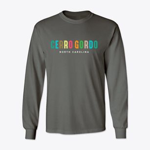 Cerro Gordo North Carolina Color Pop Classic Long Sleeve T-Shirt