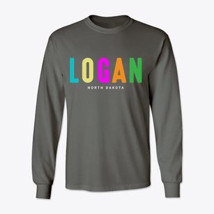 Logan North Dakota Color Pop Classic Long Sleeve T-Shirt