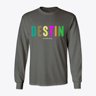 Destin Florida Color Pop Classic Long Sleeve T-Shirt