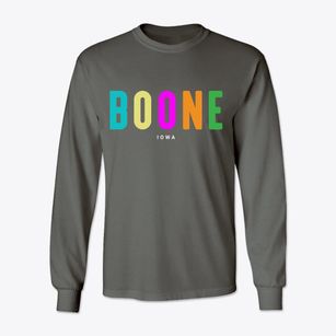 Boone Iowa Color Pop Classic Long Sleeve T-Shirt