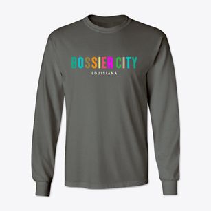 Bossier City Louisiana Color Pop Classic Long Sleeve T-Shirt