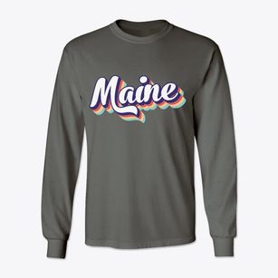  Maine Retro Candy Vibes Classic Long Sleeve T-Shirt