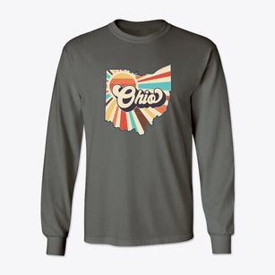  Ohio Retro Art Classic Long Sleeve T-Shirt