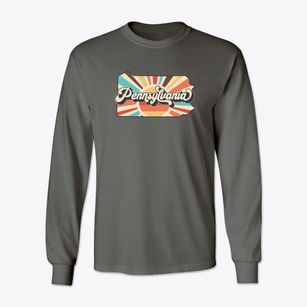  Pennsylvania Retro Art Classic Long Sleeve T-Shirt