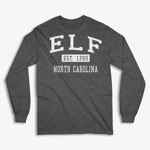 Elf North Carolina Classic Established Classic Long Sleeve T-Shirt