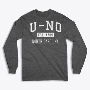 U-no North Carolina Classic Established Classic Long Sleeve T-Shirt