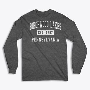 Birchwood Lakes Pennsylvania Classic Established Classic Long Sleeve T-Shirt