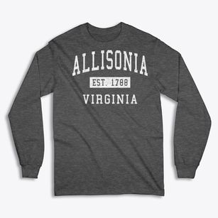 Allisonia Virginia Classic Established Classic Long Sleeve T-Shirt