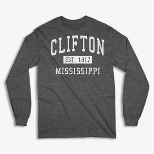 Clifton Mississippi Classic Established Classic Long Sleeve T-Shirt