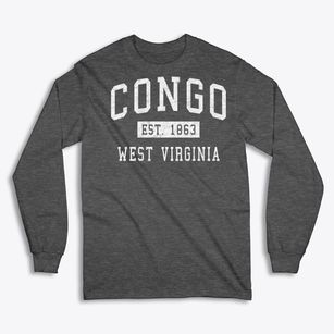Congo West Virginia Classic Established Classic Long Sleeve T-Shirt
