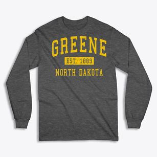 Greene North Dakota Classic Established Classic Long Sleeve T-Shirt
