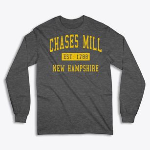 Chases Mill New Hampshire Classic Established Classic Long Sleeve T-Shirt