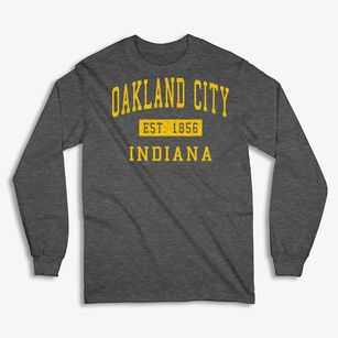Oakland City Indiana Classic Established Classic Long Sleeve T-Shirt