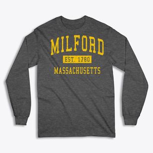 Milford Massachusetts Classic Established Classic Long Sleeve T-Shirt