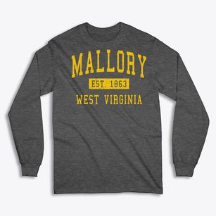 Mallory West Virginia Classic Established Classic Long Sleeve T-Shirt