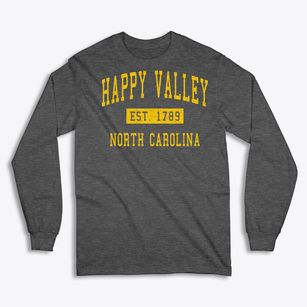 Happy Valley North Carolina Classic Established Classic Long Sleeve T-Shirt