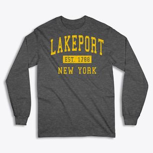 Lakeport New York Classic Established Classic Long Sleeve T-Shirt