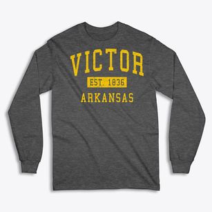 Victor Arkansas Classic Established Classic Long Sleeve T-Shirt