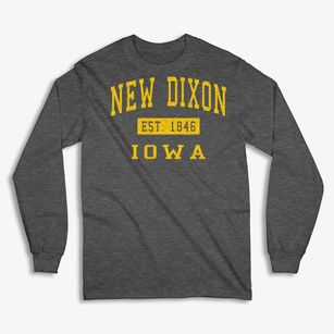 New Dixon Iowa Classic Established Classic Long Sleeve T-Shirt