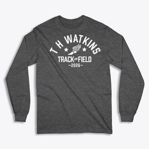 T H Watkins Elementary School Track and Field Classic Long Sleeve T-Shirt
