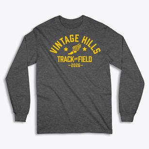 Vintage Hills Elementary School Track and Field Classic Long Sleeve T-Shirt