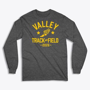 Valley High School Track and Field Classic Long Sleeve T-Shirt