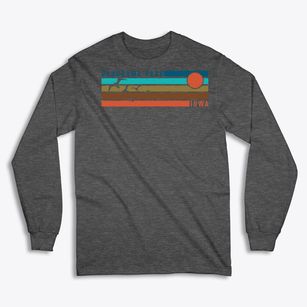 Panorama Park Iowa Blissful Sunset Classic Long Sleeve T-Shirt