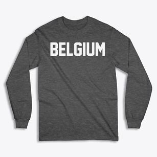 Belgium Wisconsin Classic Block Classic Long Sleeve T-Shirt