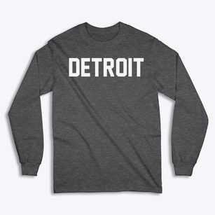 Detroit Michigan Classic Block Classic Long Sleeve T-Shirt