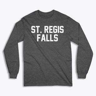 St. Regis Falls New York Classic Block Classic Long Sleeve T-Shirt