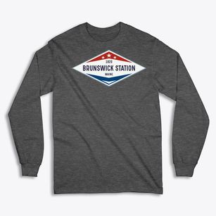Brunswick Station Maine Diamond Star Classic Long Sleeve T-Shirt