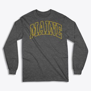 Maine Wisconsin Trendy Block Classic Long Sleeve T-Shirt