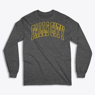 Falls City Texas Trendy Block Classic Long Sleeve T-Shirt