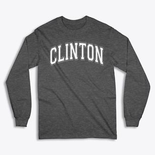 Clinton New York Varsity Classic Long Sleeve T-Shirt
